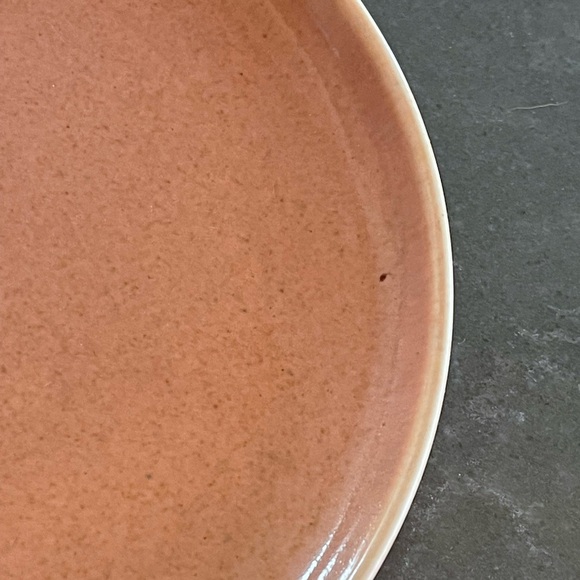Russel Wright American Modern 6” Desserts Plates in Coral Peach (3) - Picture 5 of 5